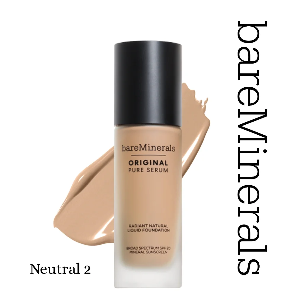 bareMinerals - ORIGINAL Pure Serum Radiant Foundation Mineral SPF20 Neut…